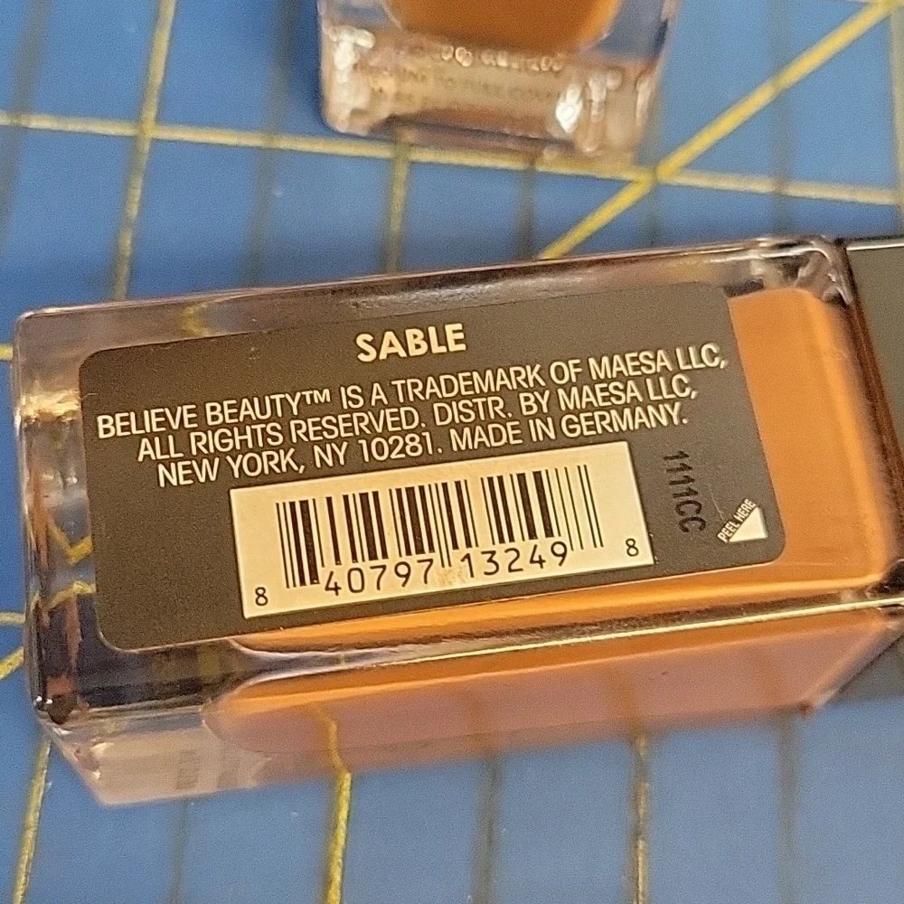 Believe Beauty Skin Finish Foundation 25ml New Bottle - Sable